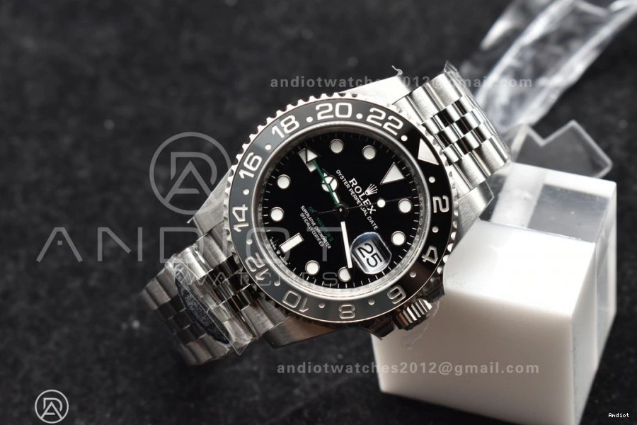 Clean 904L 1:1 126710 Strap Ceramic Black Steel Jubilee Best Gray GRNR Edition II GMT-Master DD3285 on 0411